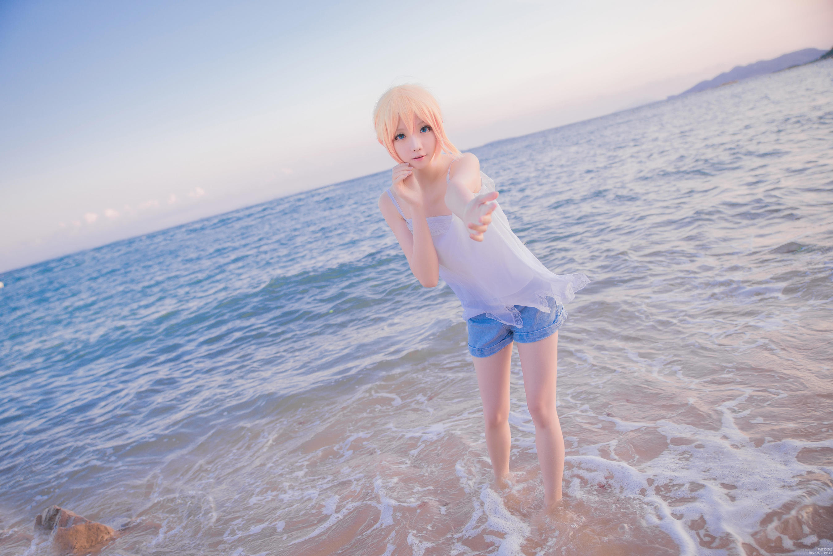 [网红Coser]星之迟迟《刀剑乱舞COS乱藤四郎》写真集插图5